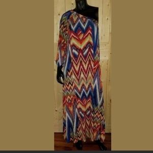 Allen B Tie Dye One Shoulder Maxi!